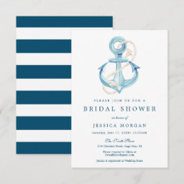 Convite Placa de Chá de panela Marinho náutica