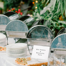 Placa de Comida do Nome do Buffet