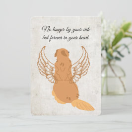 Convite Placa de Condolência Pet Imprimível com Cães com A