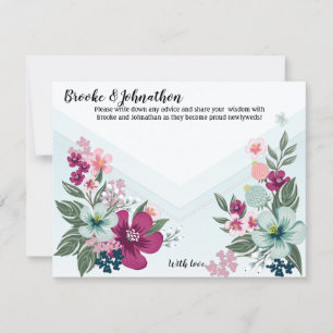 Convite Placa de conselho 4.25x5.5 Flor tropical no botão 