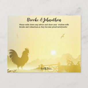 Convite Placa de conselho 4.25x5.5 Sunny Morning Fazenda P