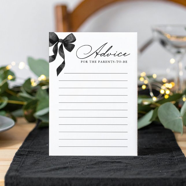 Convite Placa de conselho do Chá de fraldas Arco preto (Criador carregado)