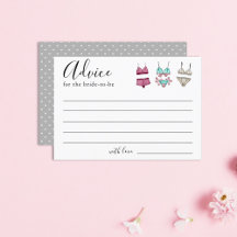 Placa de conselho do Chá de panela lingerie