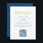 Convite Placa de Detalhes do Código Mitzvah-QR do Bar Simp<br><div class="desc">Use o formulário modelo para personalizar este cartão e adicionar seu endereço de site para um código QR personalizado. Altere as cores,  fontes e layout usando os menus de edição avançada.</div>