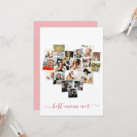 Placa de Dia de as mães de Colagem de Foto em Form