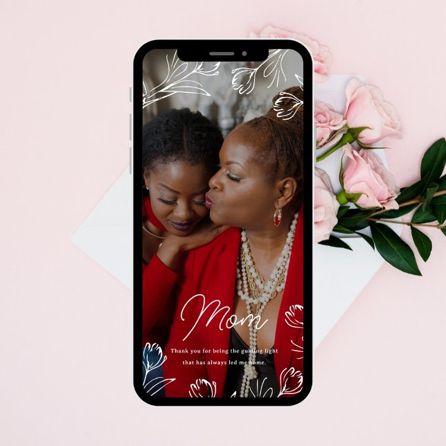 Convite Placa de Dia de as mães Digital Claro Orientadora (Criador carregado)