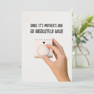 Convite Placa de Dia de as mães Hilariante - Termóstato de