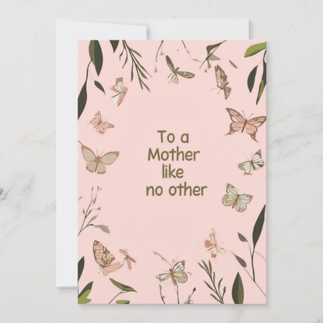 Convite Placa de Dia de as mães Rosa Whimsical (Frente)