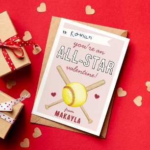Convite Placa de Dia de os namorados All-Star Softball Cla