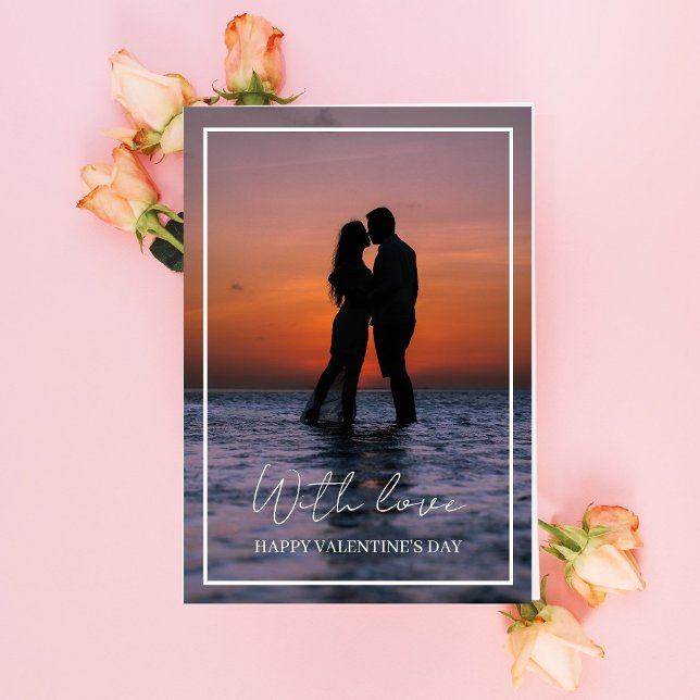 Convite Placa de dia de os namorados - Com Amor (Criador carregado)