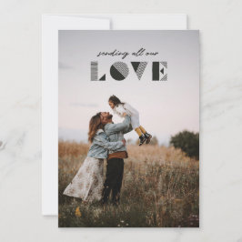 Convite Placa de Dia de os namorados de Sobreposição Geo L