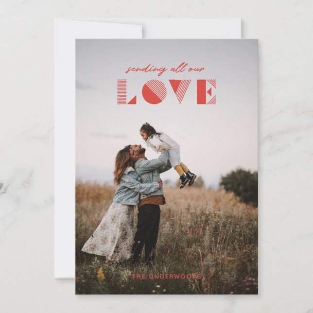 Convite Placa de Dia de os namorados de Sobreposição Geo L (Frente)