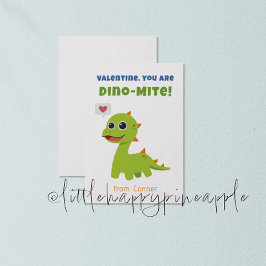 Convite Placa de Dia de os namorados Dino-Mite