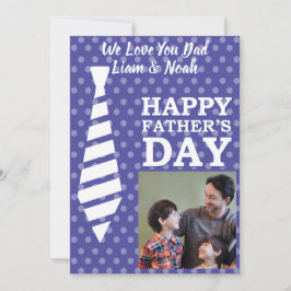 Convite Placa de Dia de os pais Azul de Pontos de Gravação