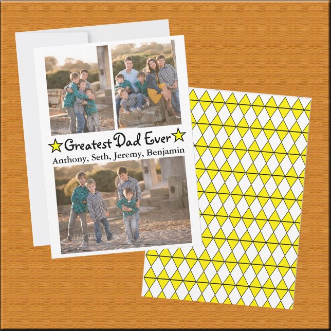 Convite Placa de Dia de os pais de 3 Fotografias Mais Alta (Criador carregado)