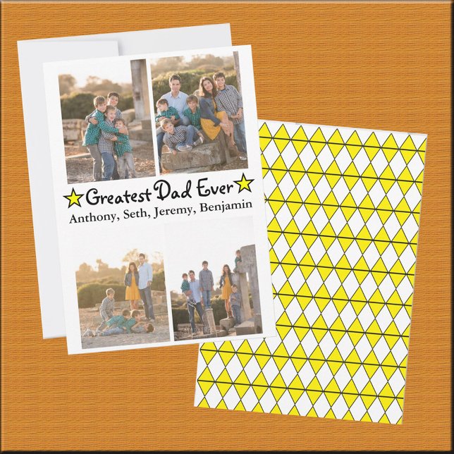 Convite Placa de Dia de os pais de 4 Fotografias Mais Alta (Criador carregado)