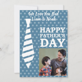 Convite Placa de Dia de os pais do Instagram Photo Tie LT