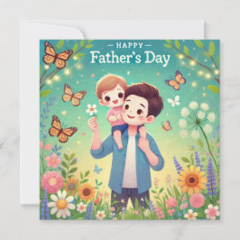 Convite Placa de Dia de os pais Feliz