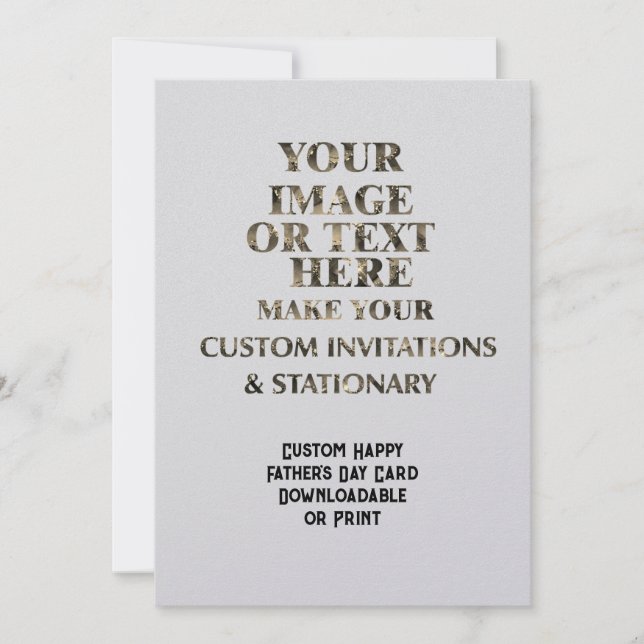 Convite Placa de Dia de os pais Personalizada de Crio Pers (Frente)