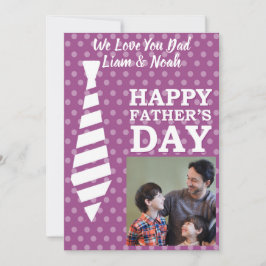 Convite Placa de Dia de os pais Roxo de Pontos de Coleta d