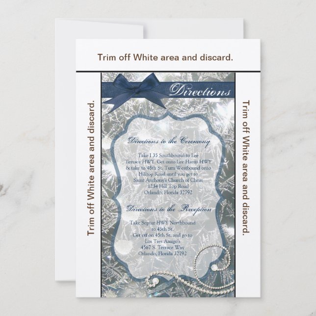 Convite Placa de direção 3,5x6 com gelo rachado gelo na ne (Frente)