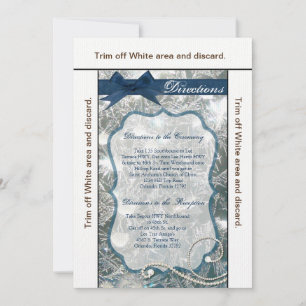 Convite Placa de direção 3,5x6 com gelo rachado gelo na ne