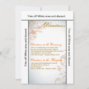 Convite Placa de Direção 3.5x6 Queda Fall Filigree Autumn 