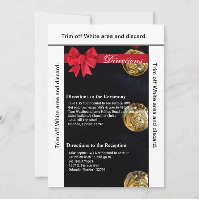 Convite Placa de Direção 3.5x6 — Uniforme de Blues de Vest (Frente)