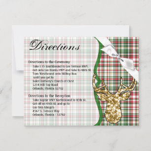 Convite Placa de Direção 4.25x5.5 Placa Glitter Dourada