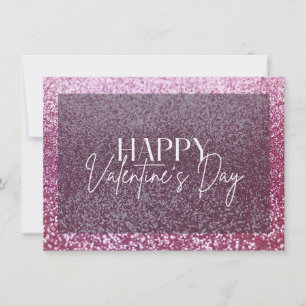 Convite Placa de Feliz dia de os namorados brilhante rosa