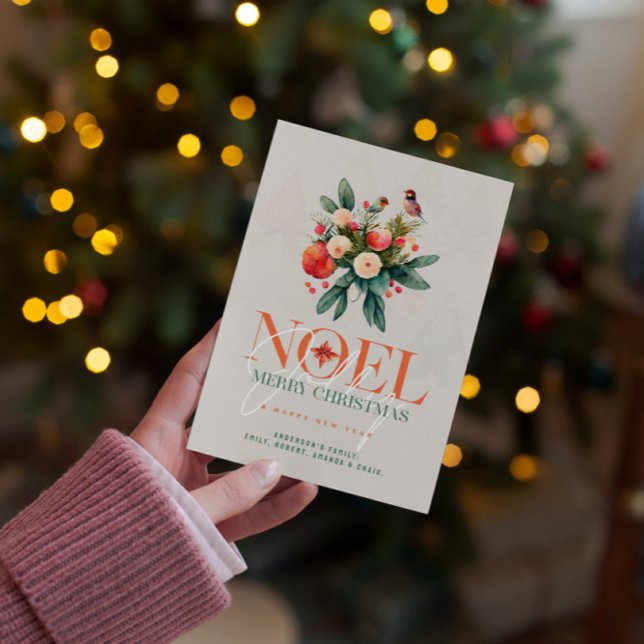 Convite Placa de Férias Noel Joyful no Wonderland de inver (Criador carregado)