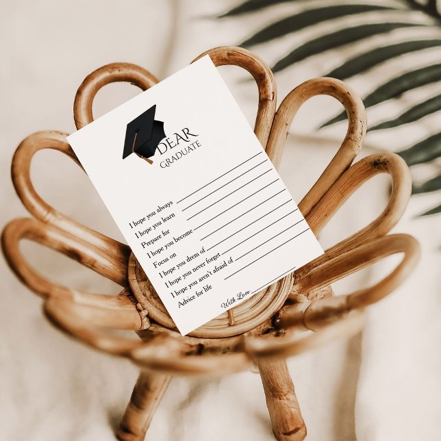 Convite Placa de festa de formatura de conselhos minimalis (Criador carregado)