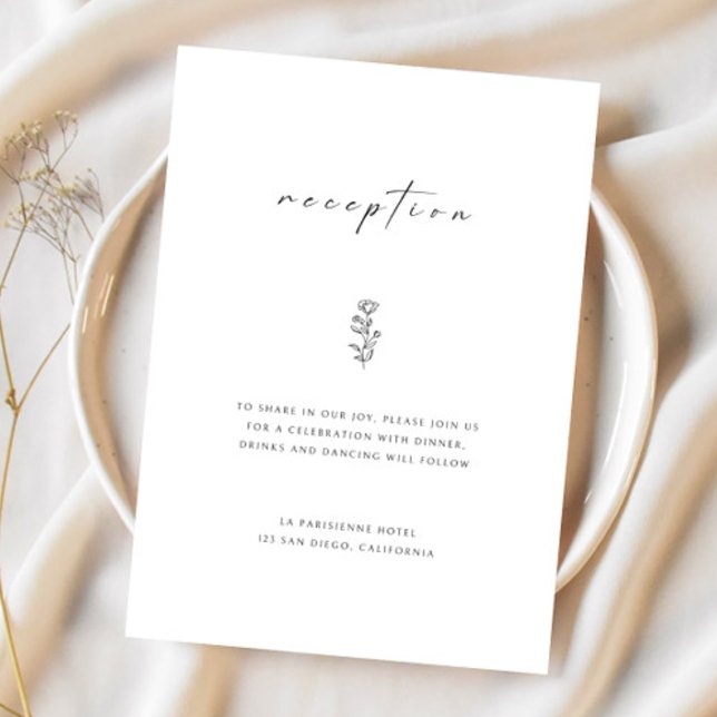 Convite Placa de gabinete de Recepção de casamento branca  (Criador carregado)