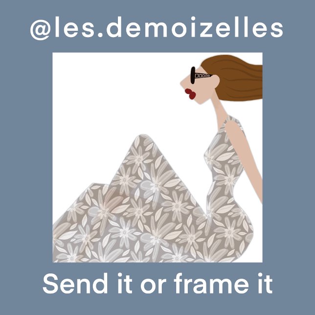 Convite Placa de Ilustração de Moda Gentil Breeze (Criador carregado)