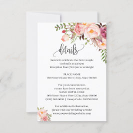 Convite Placa de inserção cônica robusta rosa