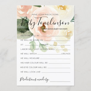 Convite Placa de Jogo de Adivinhação de Predições de Chá d