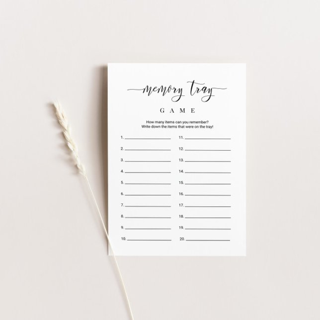 Convite Placa de Jogo de Memória de Jogo do chá de panela (Criador carregado)