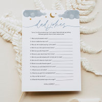 Placa de jogo do Chá de fraldas Pai Twinkle Star