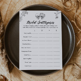 Convite Placa de Jogo para Chás de panela de dispersão gót