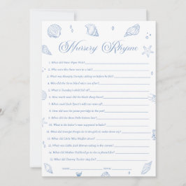 Convite Placa de Jogo Rhyme para o Nurserário Costeiro da 