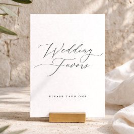 Convite Placa de Lembranças de Casamento Elegantes