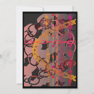Convite Placa de Links Rosa