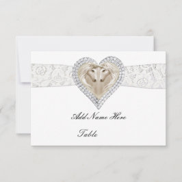 Convite Placa De Local De Mesa Unicorn E Lace