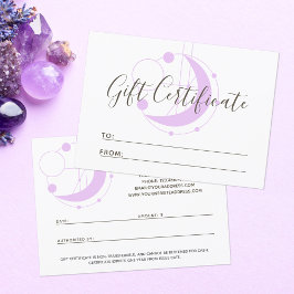 Convite Placa de Lua Geométrica Metafísica do Certificado 