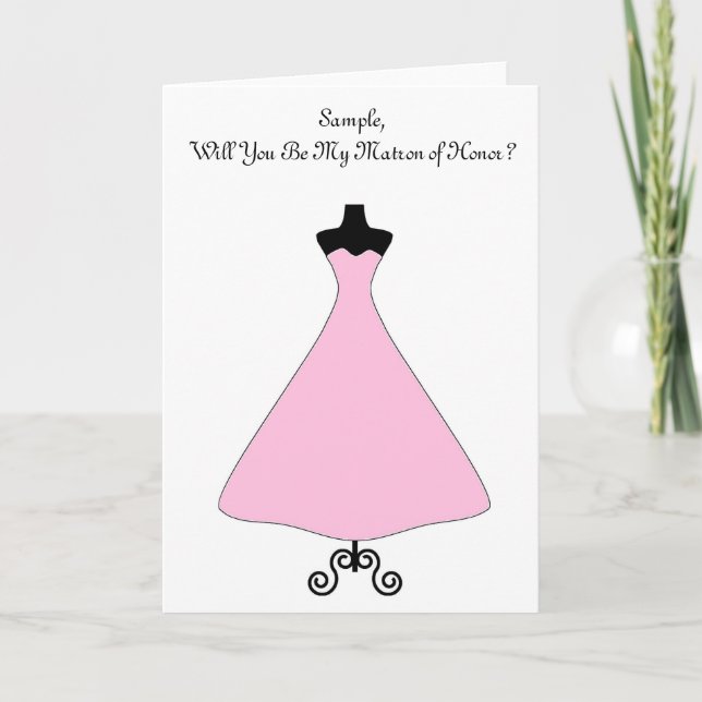 Convite Placa de madrinha de casamento/Bridesmaid (Frente)