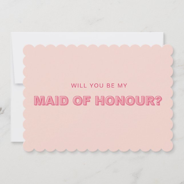 Convite Placa de madrinha de casamento de contorno de bord (Frente)