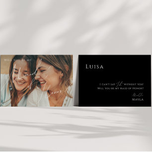 Convite Placa de Madrinha de casamento de Fotografia Esmae