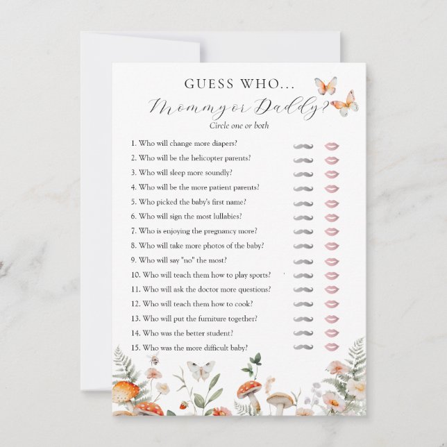 Convite Placa de Mamãe ou de Pai do Boho (Frente)