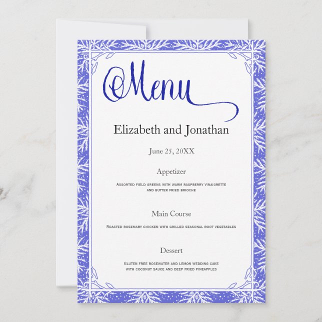 Convite Placa de Menu de Saída Verde (Frente)