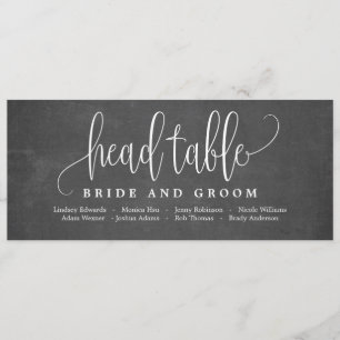 Convite Placa de Mesa de Cabeça do Plano Sentado - Linda C